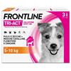 Frontline Tri-Act x3 Pipette, Antiparassitario Per Cani (5-10Kg) Contro Parassiti E Insetti Volanti 3 pz Pipette monodose