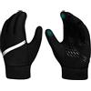 hvoolee Guanti da ciclismo per bambini, caldi guanti invernali - touch screen, impermeabili, per bambini, sport all'aria aperta, in pile termico, antiscivolo, per ragazzi e ragazze, colore nero, 4-12 anni