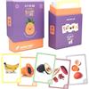 Rocket Kidz - Carte prime parole Cibo - 50 Flash Cards Montessori sui Cibi Sani per la Stimolazione Precoce del linguaggio nei bambini. Carte linguaggio in 7 Lingue. Metodi Montessori e Doman