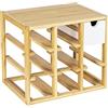 Wenko 50723800 Cantinetta Finja in bambù, Naturale, 33,5 x 29 x 24 cm