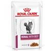 ROYAL CANIN Renal Feline Beef 12 x 85g cibo umido per gatti con insufficienza renale cronica