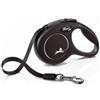 FLEXI Cordino New Classic nero XS Fettuccia 3m fino a 12kg