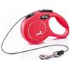 FLEXI Guinzaglio automatico New Classic XS Corda 3 m Rosso