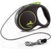 FLEXI Black Design XS Cord 3 m green guinzaglio automatico