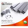 TITANIUM Punti metallici 23-13 - TiTanium - conf. 1000 pezzi (unità vendita 10 pz.)