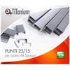 TITANIUM Punti metallici 23-15 - TiTanium - conf. 1000 pezzi (unità vendita 10 pz.)