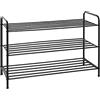 HAKU Scarpiera nero, metallo - Dim. L 83 cm x A 58 cm x P 35 cm, Stile Moderno