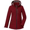Killtec Women's Giubbotto softshell con cappuccio staccabile con zip KOW 212 WMN SFTSHLL JCKT, red, 40, 39268-000