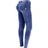 Freddy Pantaloni push up WR.UP® tessuto ecologico effetto bleached