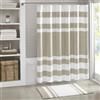 Madison Park Tenda da doccia in tessuto a nido d'ape con motivo a righe, per bagno, con Scotchgard 3M per gestione dell'umidità di alta qualità, qualità spa, standard moderno, 183 x 183 cm, colore: