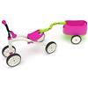 Chillafish CPQT01PIN Tailie Quadie + TRAILIE: 4 ruote Grow-with-Me Ride-On Quad e Trailer Combo, rosa