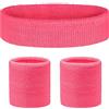 Flintronic Polsino Sportivo, 3Pezzi Polsino di Sport, Sport Sweatband Polsino Uomo Donna, Polsino Sweatband sportivo Morbido Addensato per Basket Palestra fitness Ginnastica Tennis Calcio