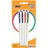 GielleService Bic Cristal Up Confezione da 4 Penne a sfera Punta tonda1,2 mm Linea 0,6 mm 949871