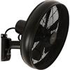 LUCCI AIR Breeze Ventilatore da Parete con Telecomando, Acciaio, Nero