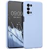 kwmobile Custodia Compatibile con Oppo A74 (5G) / A54 (5G) Cover - Back Case per Smartphone in Silicone TPU - Protezione Gommata - blu chiaro matt