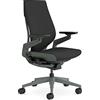 Steelcase Sedia da ufficio ergonomica Steelcase Gesture con braccioli regolabili a 360° e supporto lombare 3D Live Back Onyx; Prodotto in Europa