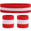ONUPGO Polsiere Polsiere Fascia Fascia Set (3 Pezzi) Fascia Sportiva Polsiere con Fascia di Asciugamano Polsiera in Tessuto di Asciugamano Esercizio Atletico Polsiera da Basket