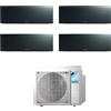 Daikin FTXJ25AB FTXJ25AB FTXJ25AB FTXJ35AB 4MXM68A Climatizzatore Quadri Split Parete Emura3 Black/Nero 9+9+9+12 R-32 WIFI