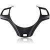 LIMBQS Cornice decorativa per volante per auto per BMW E90 E92, copertura per volante in fibra di carbonio per BMW Serie 3 2005-2012 (Stile B)