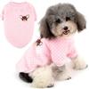 ZUNEA Cappottino Maglione Invernale per Cani di Piccola Taglia Gatto Felpe in Pile Caldo e Morbido Pullover Felpa Cucciolo Cappotto Chihuahua Vestiti Animali Abbigliamento Rosa XXL