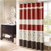Madison Park Serene Flora - Tenda da doccia in tessuto ricamato, 72 x 72 cm, motivo: spezie