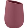 WENKO Bicchiere porta spazzolini Badi per spazzolini in ceramica di qualità e superficie opaca, bicchiere per spazzolino e dentifricio, ideale per bagno o WC di cortesia, Ø 8x11 cm, Rosa antico