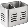 Space Home - Portautensili Rettangolare da Cucina - Contenitore Portaposate in Acciaio - Scolaposate - Portapenne Metallico - 16 x 9 cm