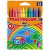 GielleService Bic Kids Plastidecor Scatola 12 matite a cera Extra resistente Non macchia 8757702