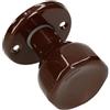 KOTARBAU® Pomolo per porta girevole marrone ferramienta per porta sfera pomolo in acciaio verniciato pomolo per porta sferico 1 pezzo pomello parte superiore resistente
