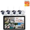Tuya Kit di Videosorveglianza con 4 Telecamere WiFi e Monitor da 10