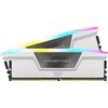 CORSAIR VENGEANCE RGB DDR5 RAM 32GB (2x16GB) 6200MHz CL36 Intel XMP Compatibile iCUE Memoria per Computer - Bianco (CMH32GX5M2B6200C36W)