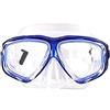 WOWDECOR Maschera da snorkeling, per adulti e bambini con miopia miopia (blu, -7,5)