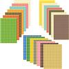 Vicloon 6076 pcs Etichette Adesive Colorate, Etichette Autoadesive Rotondi, Autoadesive Bollini Colorati Rotonde Cerchio, Sigillo Adesivi, Adesive Colorate Multiuso (16 Colori)
