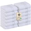 Utopia Towels - 12 Set di Asciugamani Per il Viso Premium (30 x 30 CM), Panni Altamente Assorbenti e Morbidi Per Bagno, Spa e Palestra Lavette salvietta (Bianco)