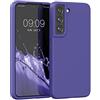 kwmobile Cover per Samsung Galaxy S22 Custodia - Back Case per Smartphone in Silicone TPU - Protezione Gommata - blu viola