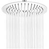 krobec Soffione doccia rotondo Krobec da 12 pollici/30 cm, soffione doccia a pioggia, soffione doccia in acciaio inossidabile, acciaio inossidabile 304, girevole a 360°, facile da installare e pulire..