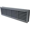 Vent Systems 460 x 140 cm (440 x 120 mm) Registro aria porta - feritoie per porte - Griglia di ventilazione - Griglia di ventilazione - bagno, armadietto, garage attraverso la porta - Colore: grigio