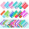 OGNI ORA 32 PCS Mini Pop Fidget It Portachiavi, Squeeze Pop Giocattoli in Silicone, Gadget Compleanno per Bambini, Giocattoli Sensoriali, Giocattoli Antistress per Bambini e Adulti