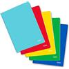 Favorit Quaderni A4, Copertina Monocolore, 5 Pezzi, Rigatura Quadretti 4mm, Carta 80g/Mq, rosso, giallo, blu, verde, turchese