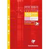 Clairefontaine 4743C - Cartellina perforata, formato A4, 21 x 29,7 cm, 100 pagine a righe, carta bianca, 90 g, custodia riutilizzabile