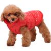 GUOCU Cappotto per Cani,Piumino per Cani e Gatto di Piccola Taglia,Cani Gilet in Pile Polare,Giù Giacca per Animali Domestici,Giacche Invernali Calde Impermeabili per Teddy/Chihuahua/Pomerania Rosso B S