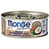 MONGE SUPREME GATTO ADULTO TONNO, RISO INTEGRALE E COCCO 80 G Lattina