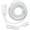 SESAMALL STRISCIA STRIP LED NEON FLEX TUBO NEON 5 METRI DC 12V IMPERMEABILE DA ESTERNO IP65 MODELLABILE Bianco Caldo 3000K