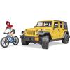 BRUDER Jeep Wrangler Rubicon Unlimited con Mountain Bike e Ciclista - REGISTRATI! SCOPRI ALTRE PROMO