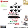 AMN KIT VIDEOSORVEGLIANZA CLOUD DVR 8 CANALI 6 TELECAMERE 5MPX AHD + HD1TB CCD SONY