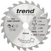 Trend Lama per sega CraftPro Thin Kerf TCT, 165 mm x 40 denti x 20 mm alesaggio, punta in carburo di tungsteno, CSB/16548