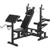 MOVIT Panca Pesi Multifunzione - Rastrelliera Bilancieri, Stazione Dip, Butterfly, Estensione della Gamba, Cavo di Trazione - Palestra da Casa, Fitness, Macchina Palestra, Multis, Stazione di Forza