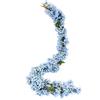 JUSTOYOU 2 Pz 5.7FT Artificiale Sakura Cherry Blossom Fiori Appesi Vite Falso Sakura Ghirlanda Falso Oriental Cherry Wreath Casa Giardino Festa di Nozze Decor（Blu）