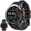 PYRODUM Smartwatch Uomo, Orologio Militare Smart Watch con Chiamate Bluetooth, Orologio Fitness Tracker Impermeabile IP68 con Contapassi, Cardiofrequenzimetro, 20 Modalità Sportive Sport Watch