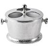 Michael Noll MichaelNoll - Secchio refrigeratore per champagne, adatto per bottiglie di vino, per feste, in alluminio, colore argento, dimensione XL, 26 cm